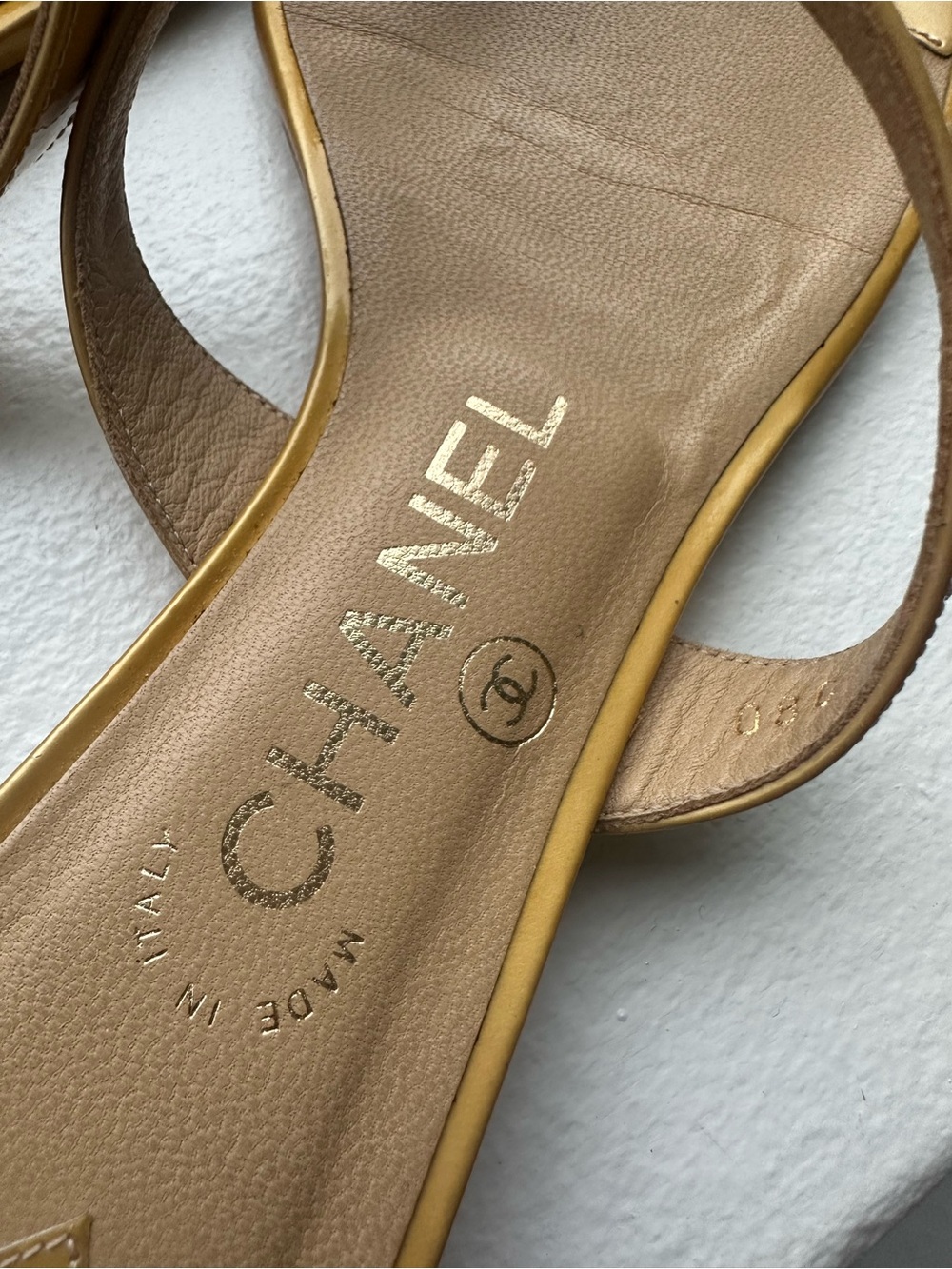 Chanel flat sandals cc logo - 38.5 - Picture 3 of 7